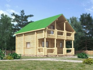 Проекты домов 7х7 из оцилиндрованного бревна в Иркутске