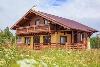 Строительство каркасных домов в стиле шале в Иркутске под ключ