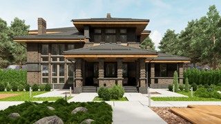 Строительство домов в стиле Райта в Иркутске под ключ