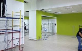 Фото процесса Ремонт общественных помещений в Иркутске